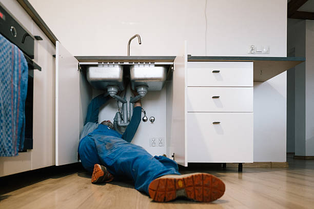 Professional Drain Cleaning technician working in Jamestown, NC